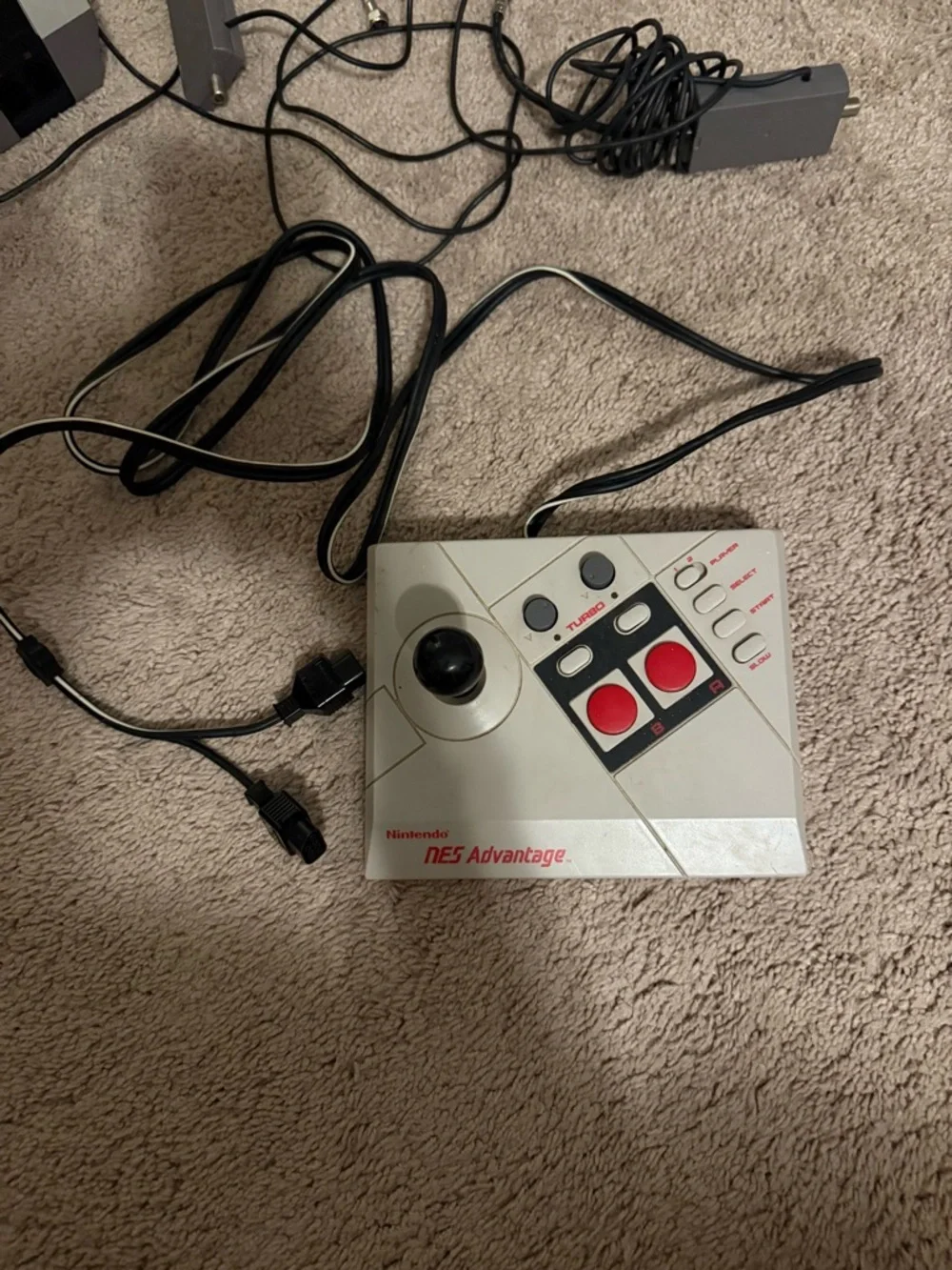 Nintendo Gray Retro Console Bundle with Gray Controllers and NES Advantage